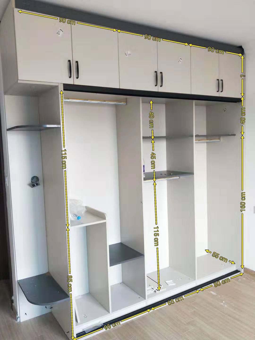 推拉门衣柜卧室家用简易收纳,收纳衣柜40厘米宽推拉门