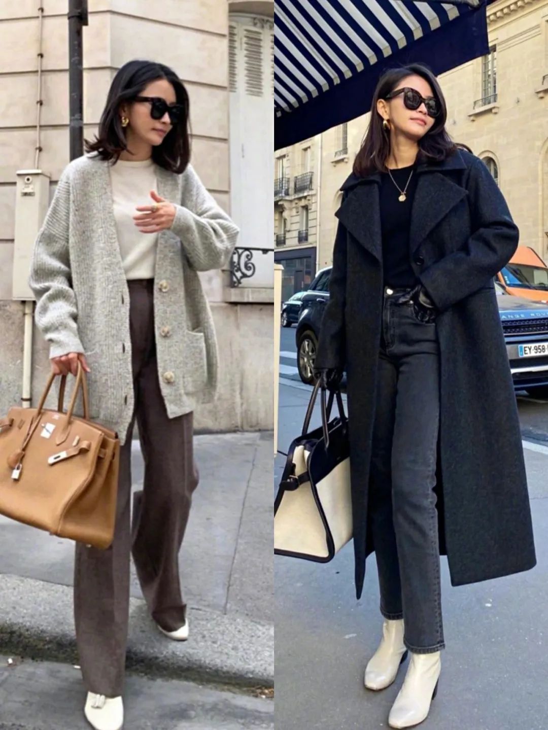 韩国很火的穿搭博主,韩国时尚女装大衣