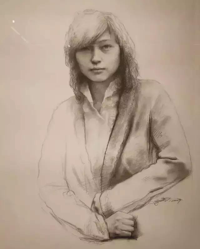 全国素描比赛第一名,九大美院素描欣赏