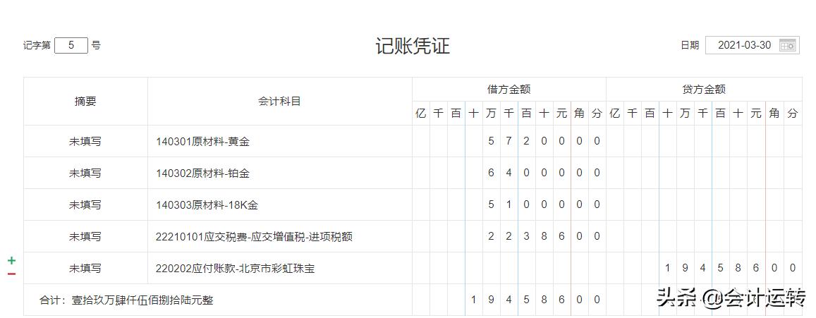 珠宝首饰零售行业的账务处理,珠宝首饰行业会计账务处理流程