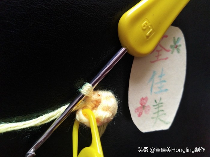 马蹄莲花的钩织教程,马蹄莲宽叶子的钩织教程