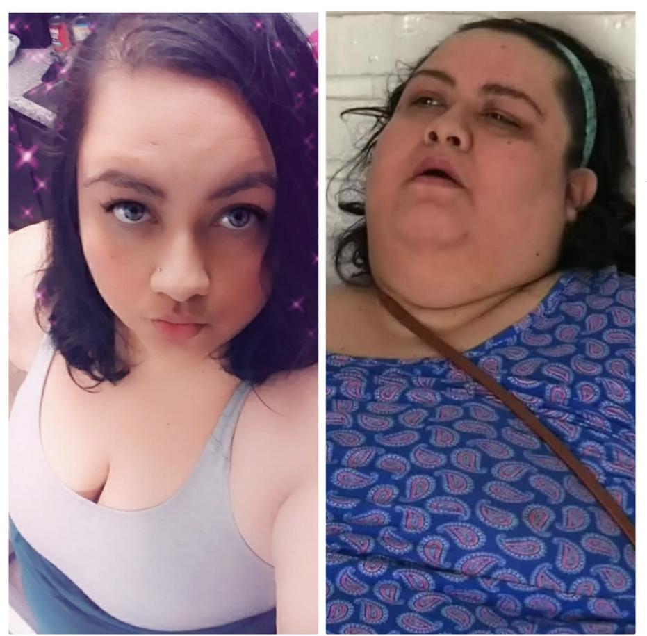 562斤妻子嫁给608斤丈夫，一天吃12顿，2年胖了180斤