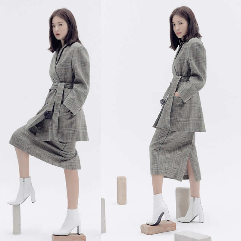 宋慧乔同款千鸟格,宋慧乔千鸟格搭配