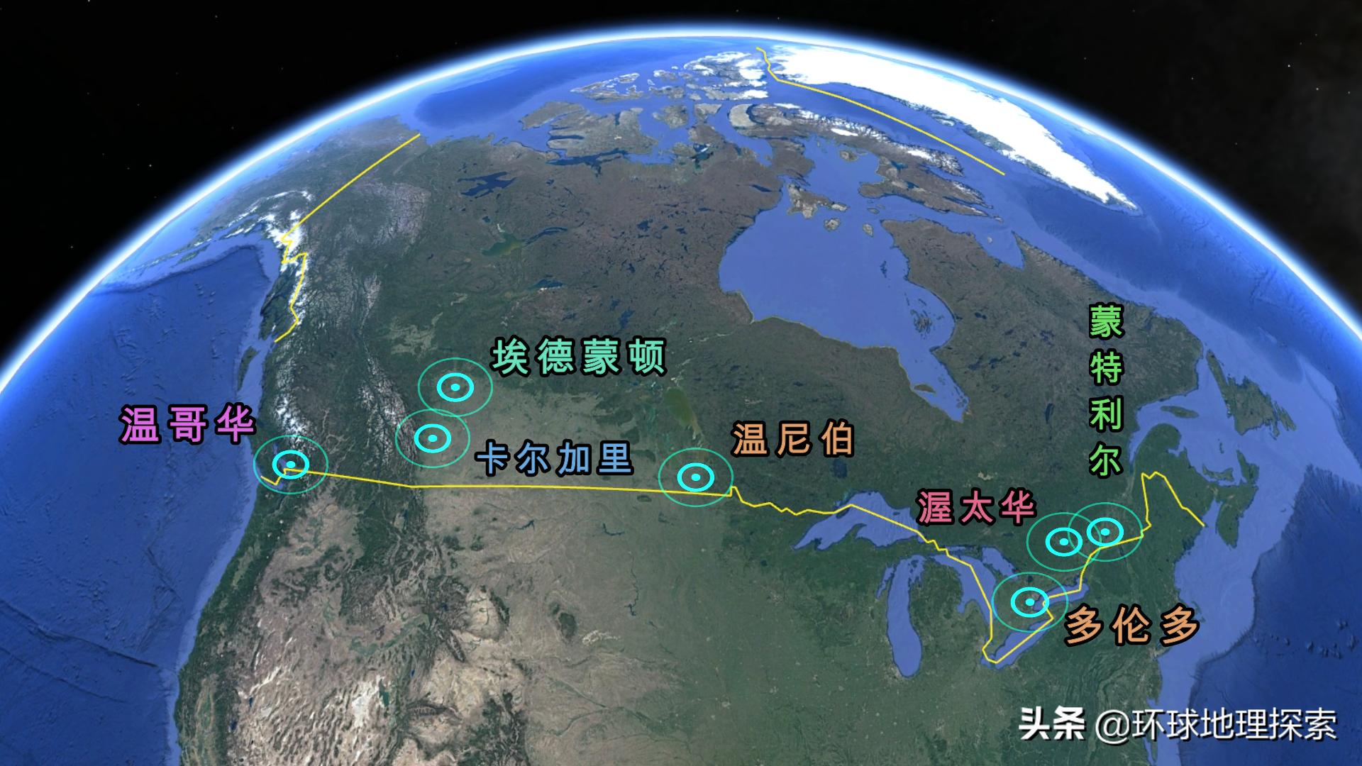 印度和加拿大英联邦国家,加拿大国家分布图