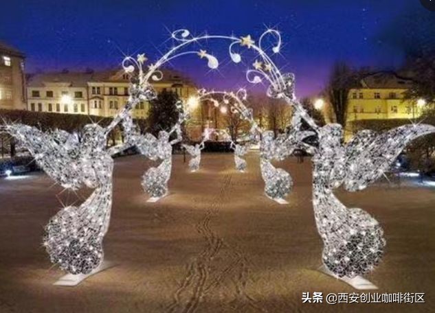 西安炫彩灯光节,西安鼓楼灯光展