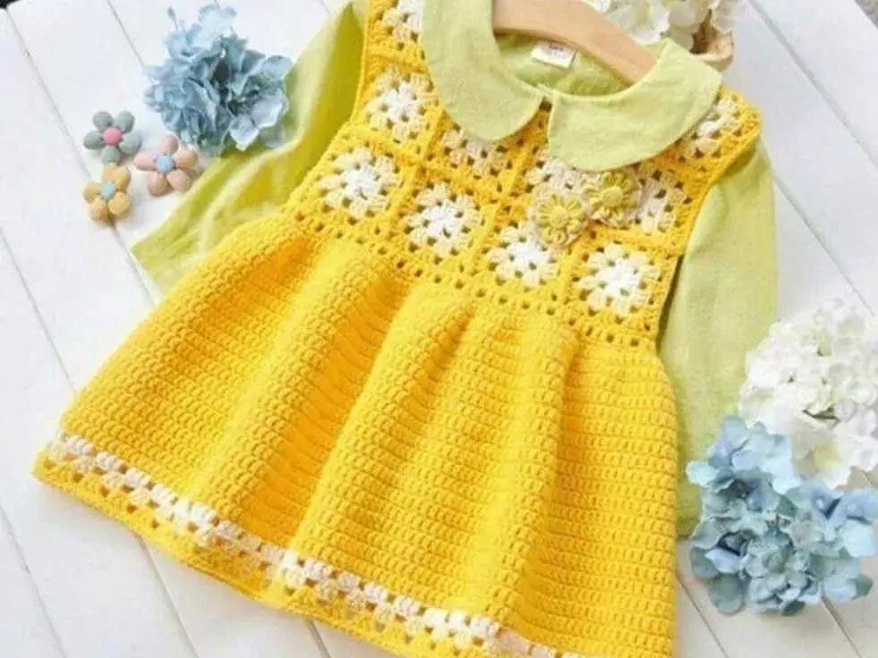 儿童毛线裙子最新款样衣,宝宝毛线衣最新款式