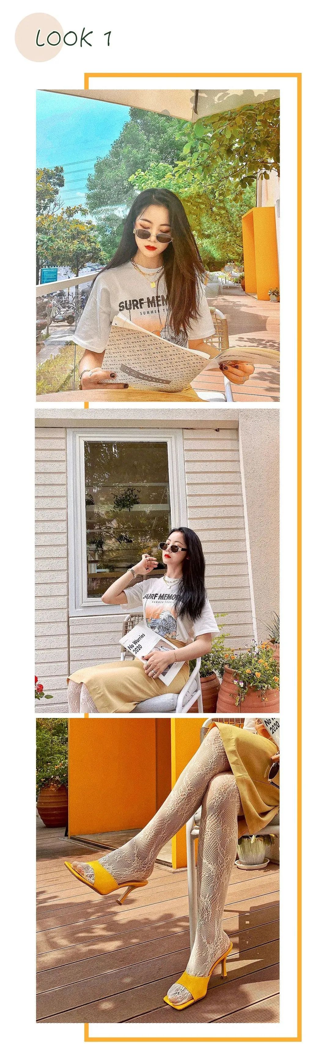 时髦精示范一件白t的100种穿法,一件白t多种穿法女显瘦