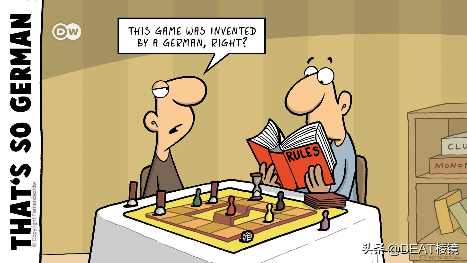 德国人的圣诞树，可能是啤酒瓶做的——漫画家笔下的德国人