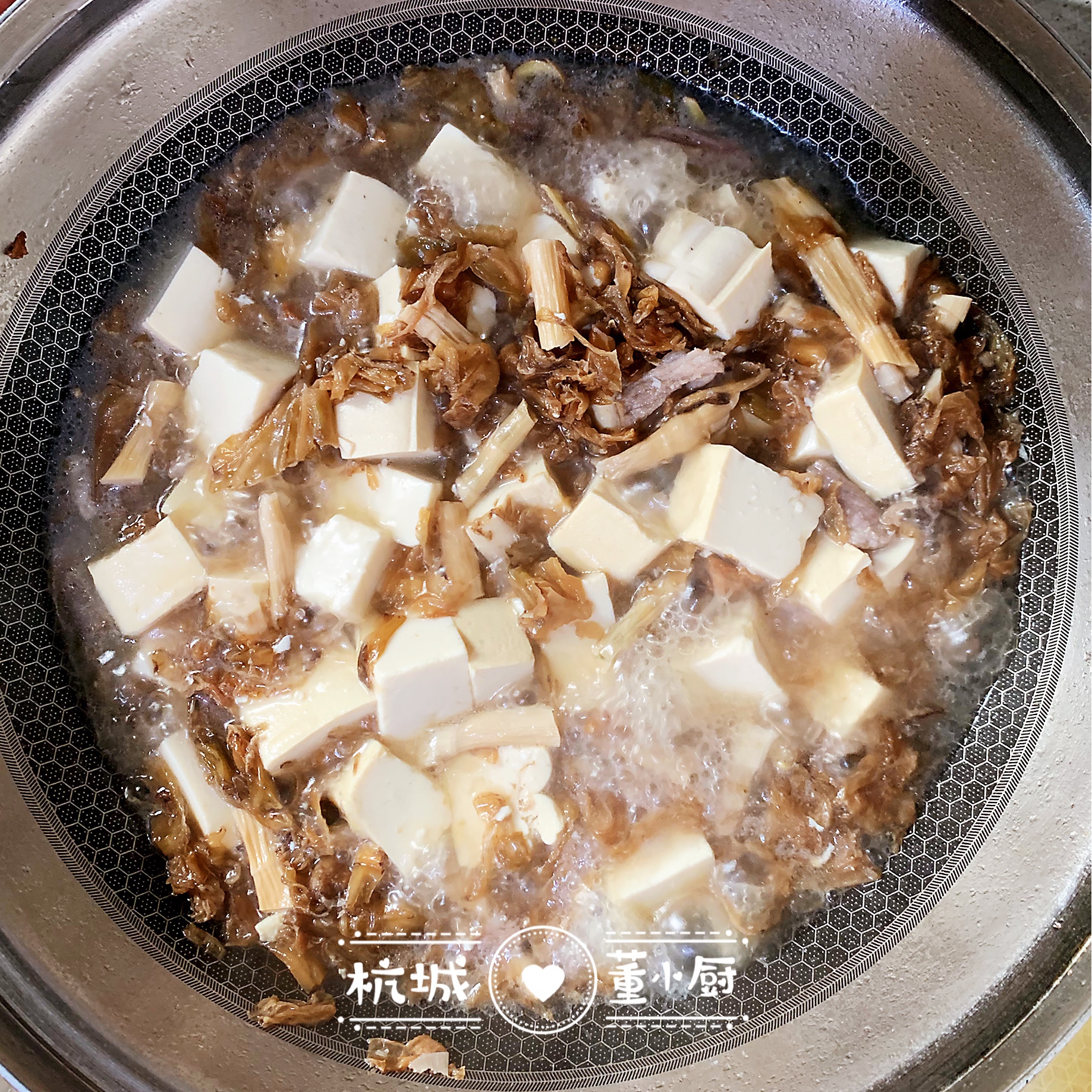 一碗菜豆腐引起的乡愁,一碗腌菜肉丝烧豆腐