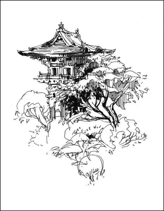 风景速写的好处,风景速写简单显高级