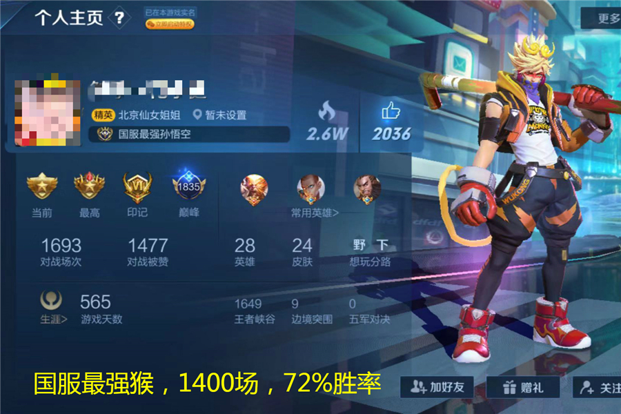 王者荣耀孙悟空冰脉战士流的出装,王者荣耀孙悟空不卡棍