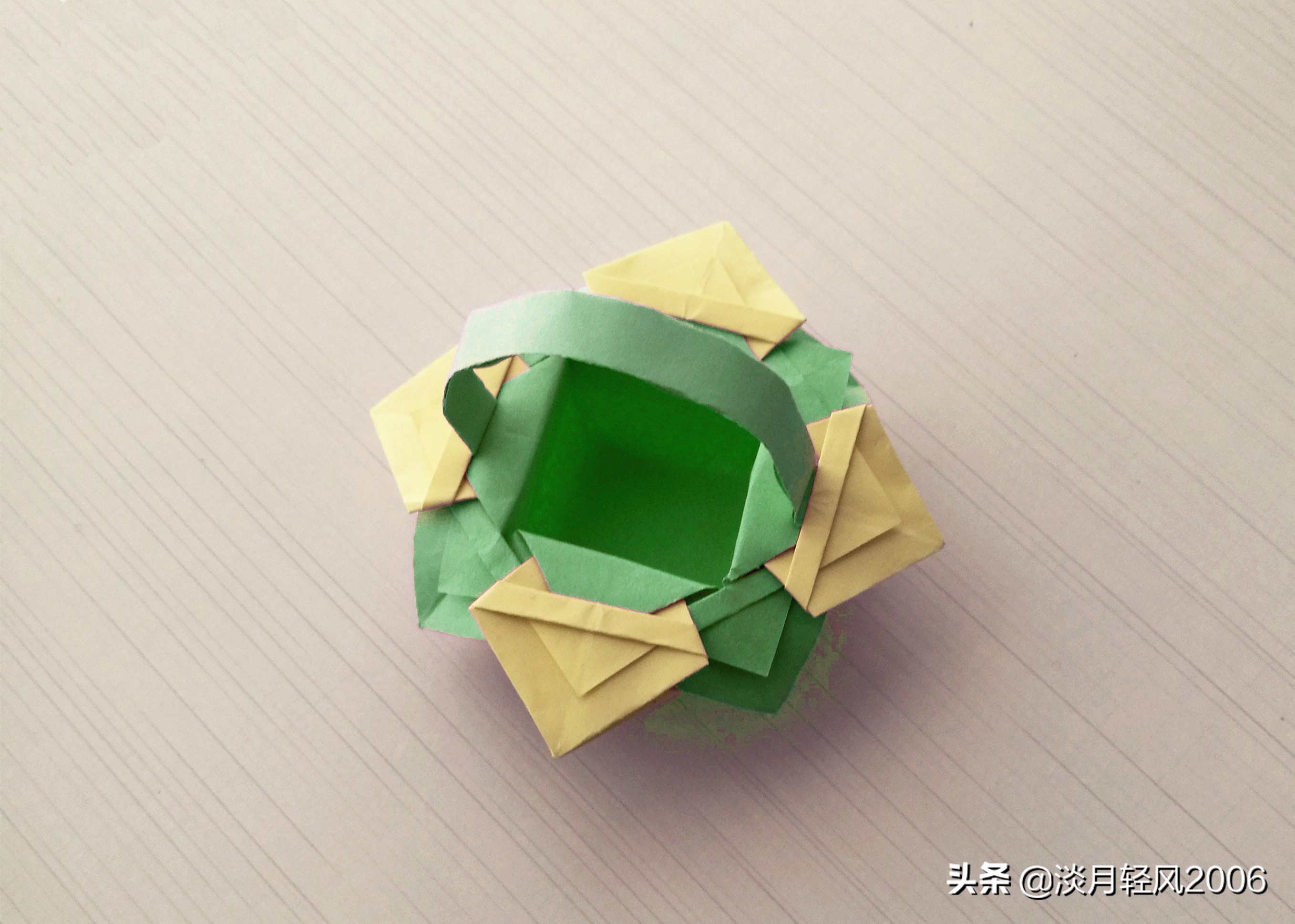 手工DIY制作花篮,简单折少女心的手工