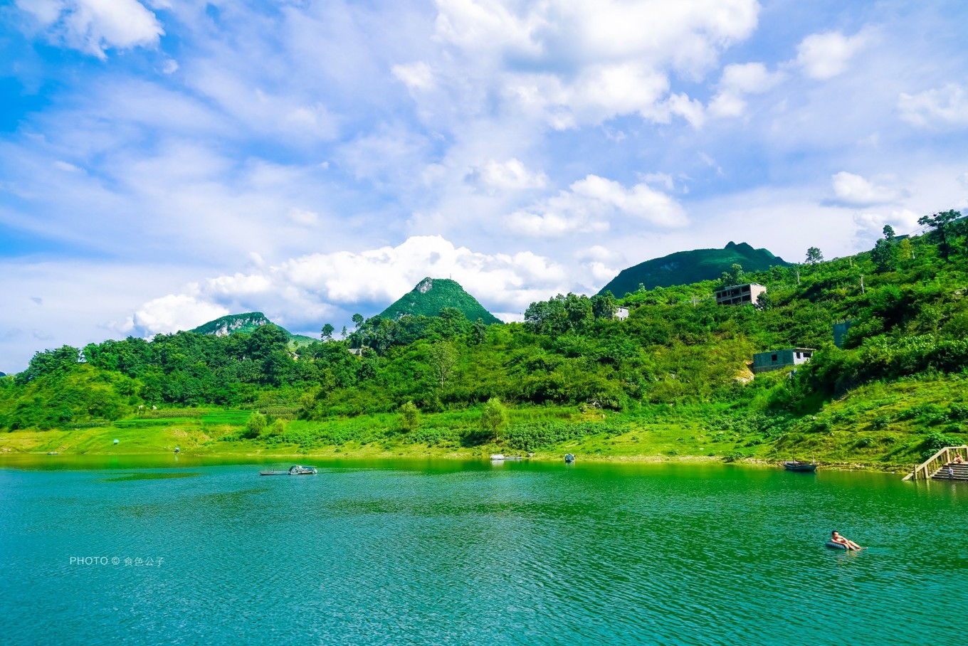 贵州乌江源百里画廊风景观景台,贵阳百里画廊