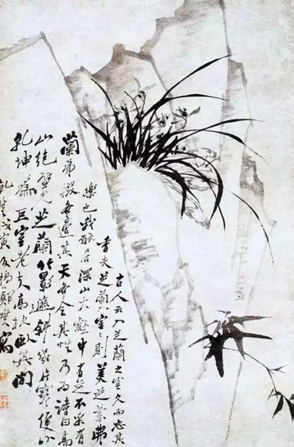 讲解郑板桥兰花画,郑板桥画兰花作品