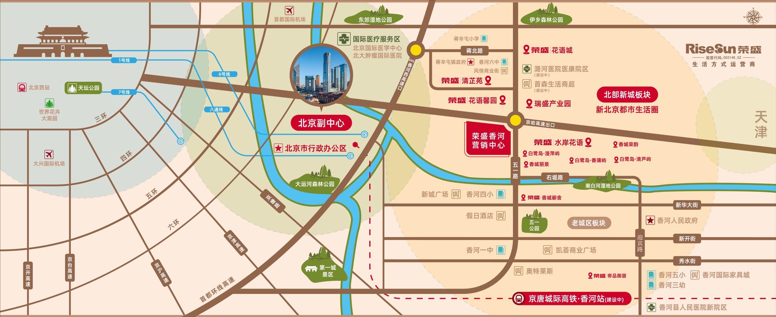 香河置业的不二之选—荣盛四盘联动