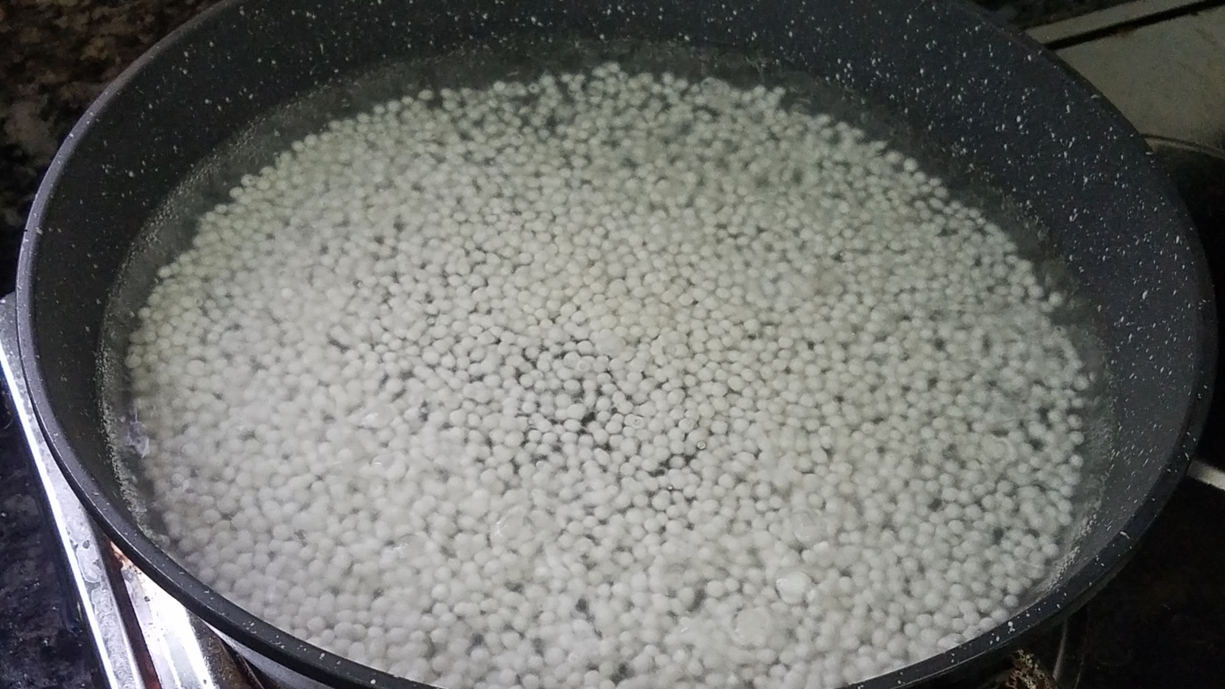 自制冰镇芒果西米露夏日清爽必备,木瓜西米露牛奶冷饮的做法