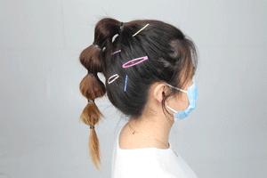 不要再披头散发了减龄高马尾教程,别披头散发啦这款美发1分钟搞定