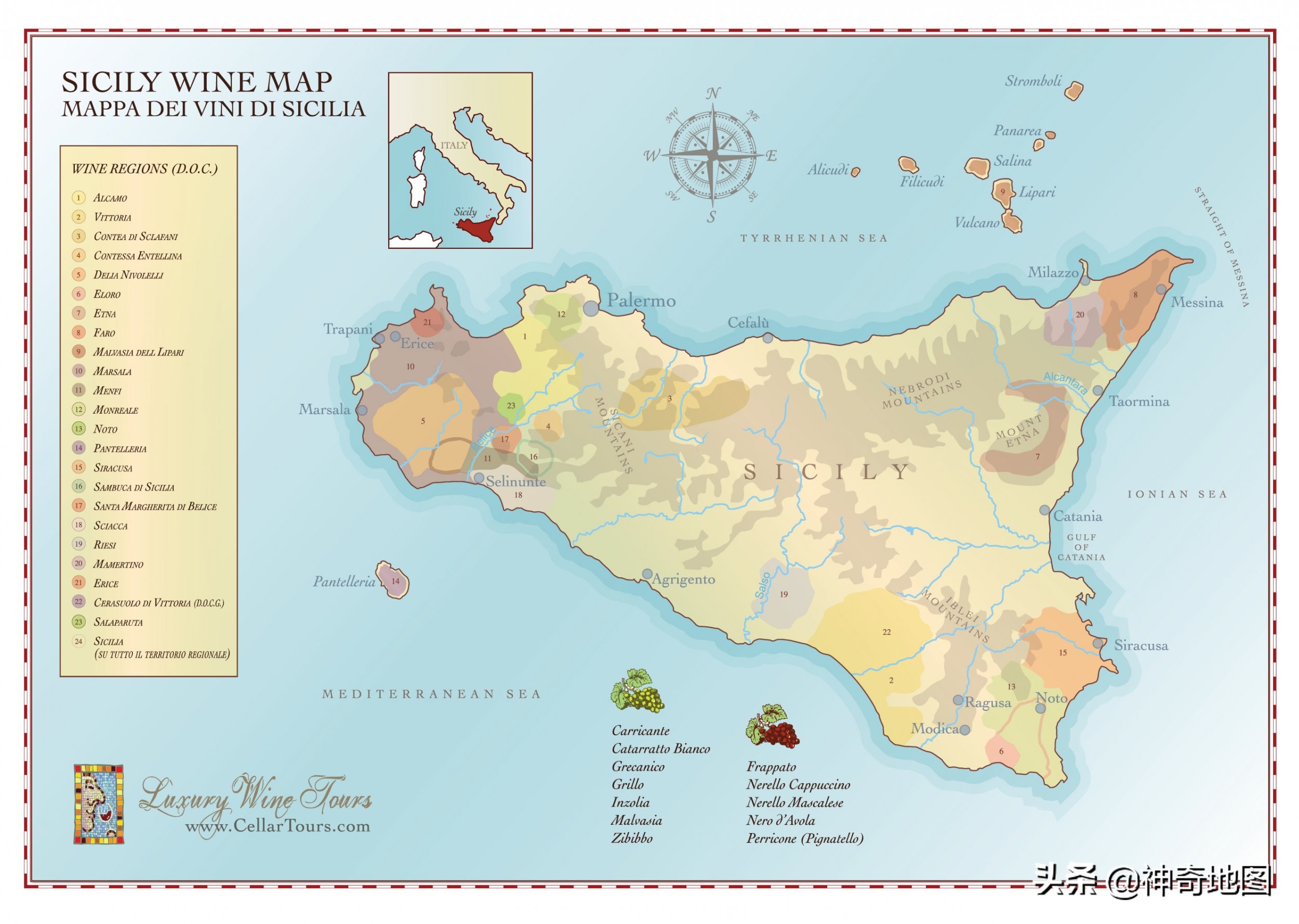 乱谈岛屿（89）西西里（Sicilia）的美丽传说与*手党黑**