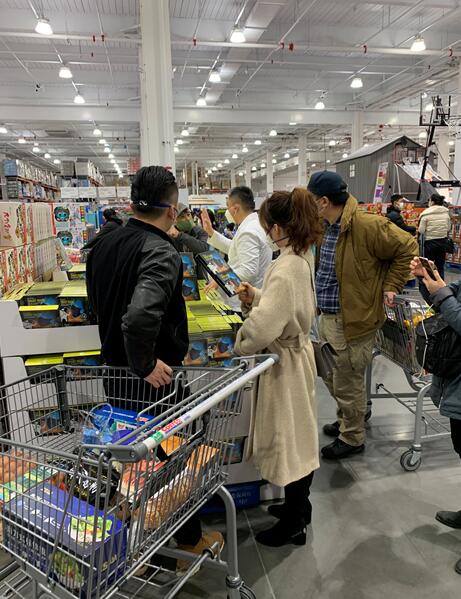 上海costco商品新冠检测,costco排队买口罩