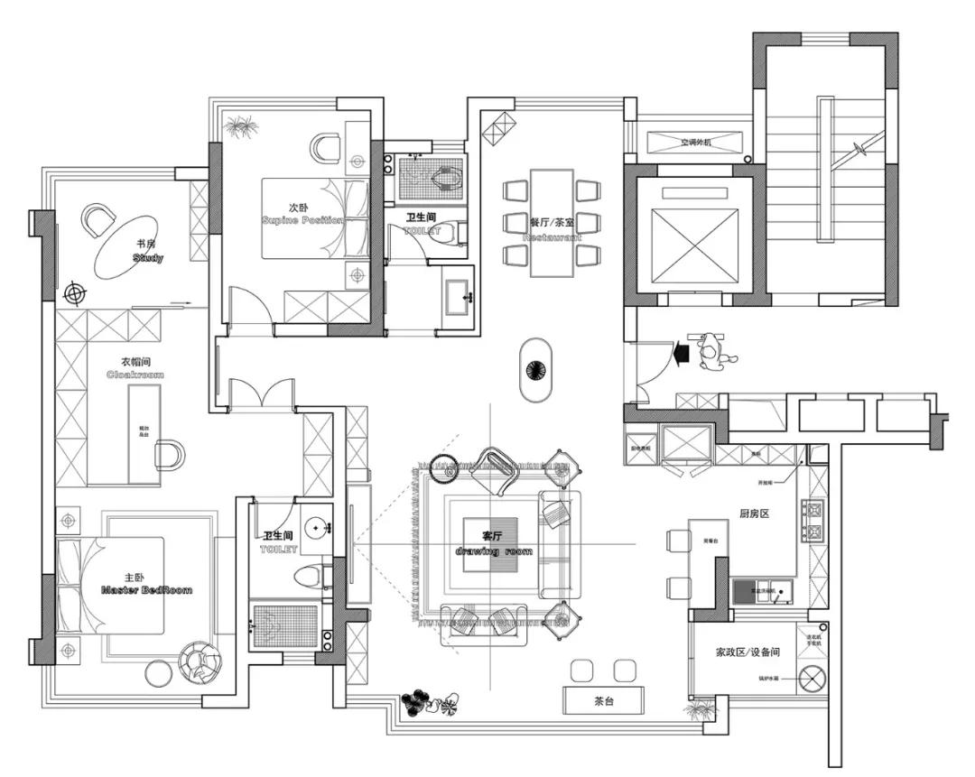 「华浔定制家」·125㎡灵动之境浪漫温润的美式轻奢