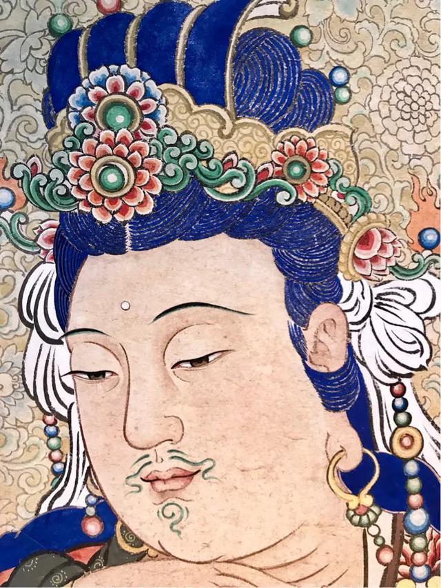 观音菩萨三十二像工笔画,观世音菩萨画像工笔画