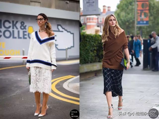 v领毛衣慵懒风显白显瘦,显瘦又百搭全靠这件v领毛衣