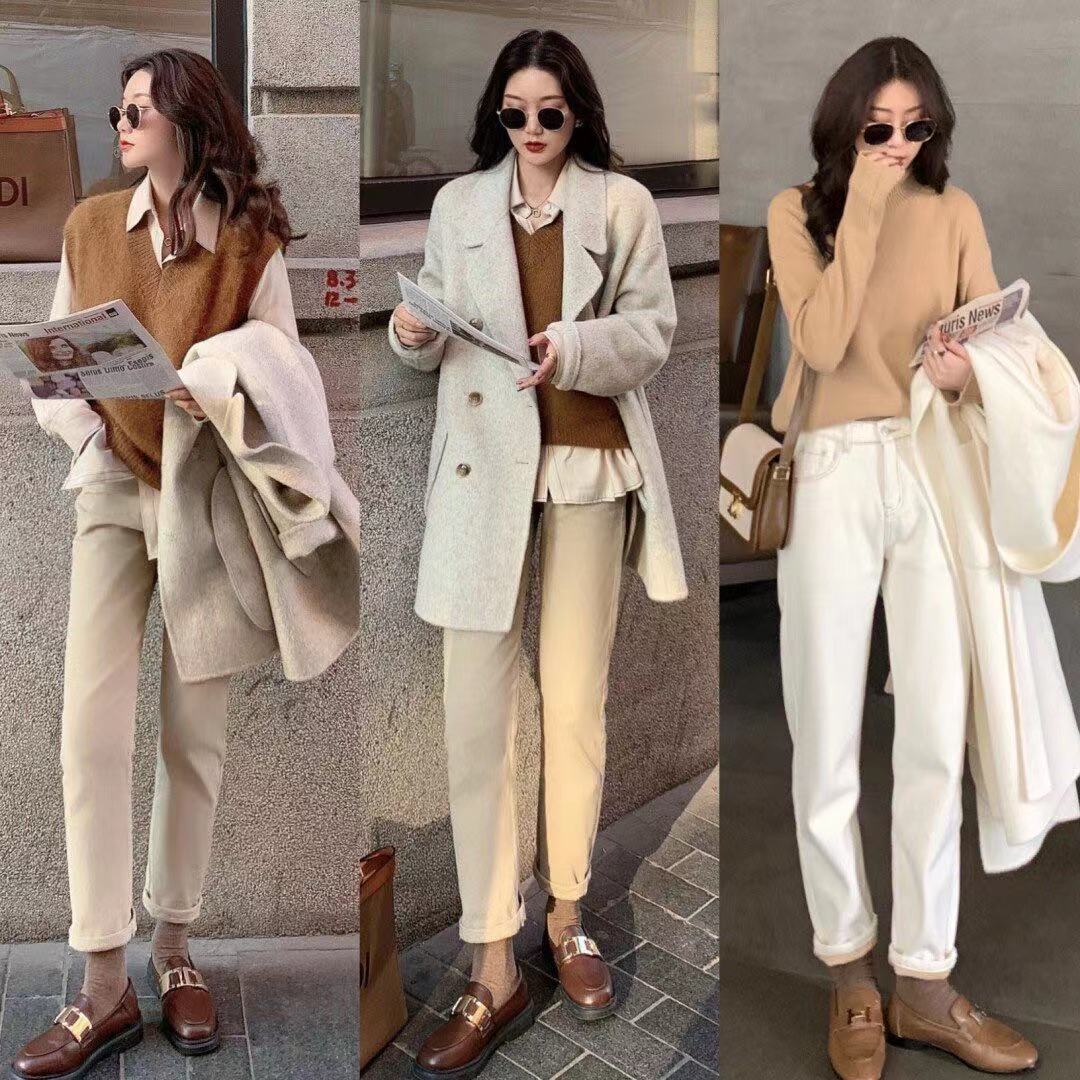 很有冬日韩系穿搭韵味,简约耐看的韩系秋冬穿搭范本