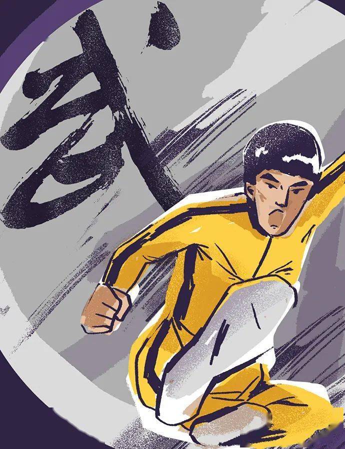 功夫之王李小龙雕像,功夫之王李小龙