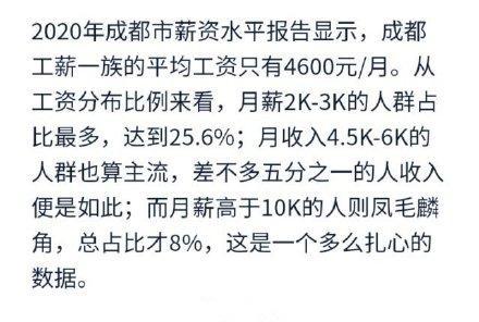 成都月入上万的工作,在成都工作月薪1万