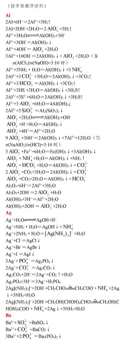 高中化学方程式大全pdf,高中化学方程式大全下载