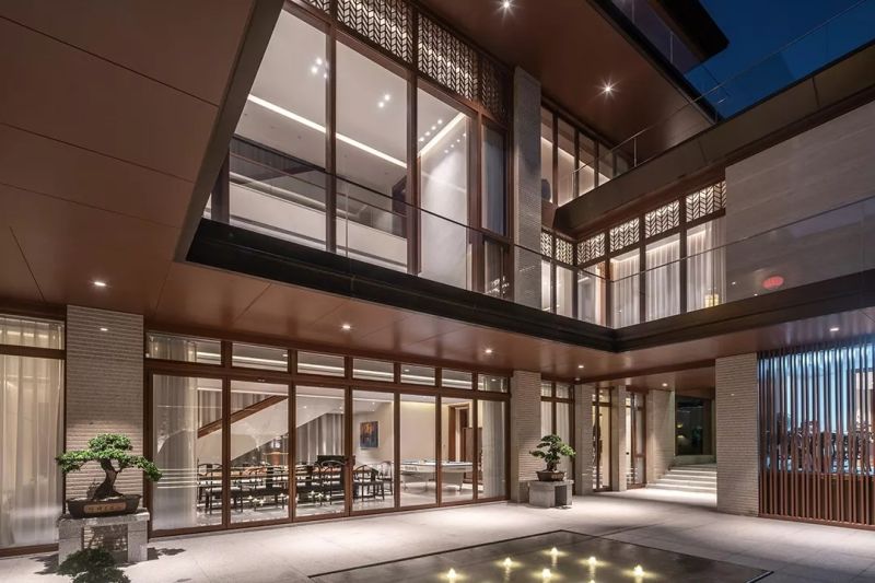 泉州别墅景观平面设计,泉州钢架别墅设计