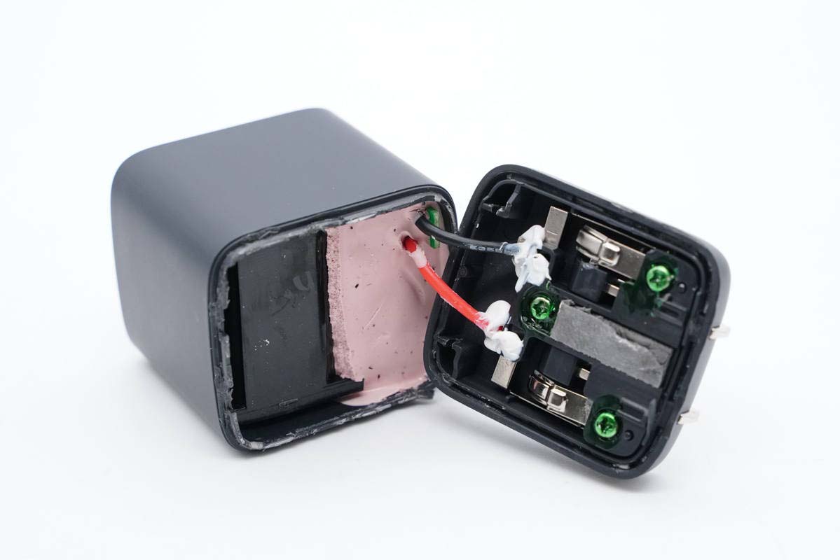 氮化镓快充拆解,双口快充头65w氮化镓拆解