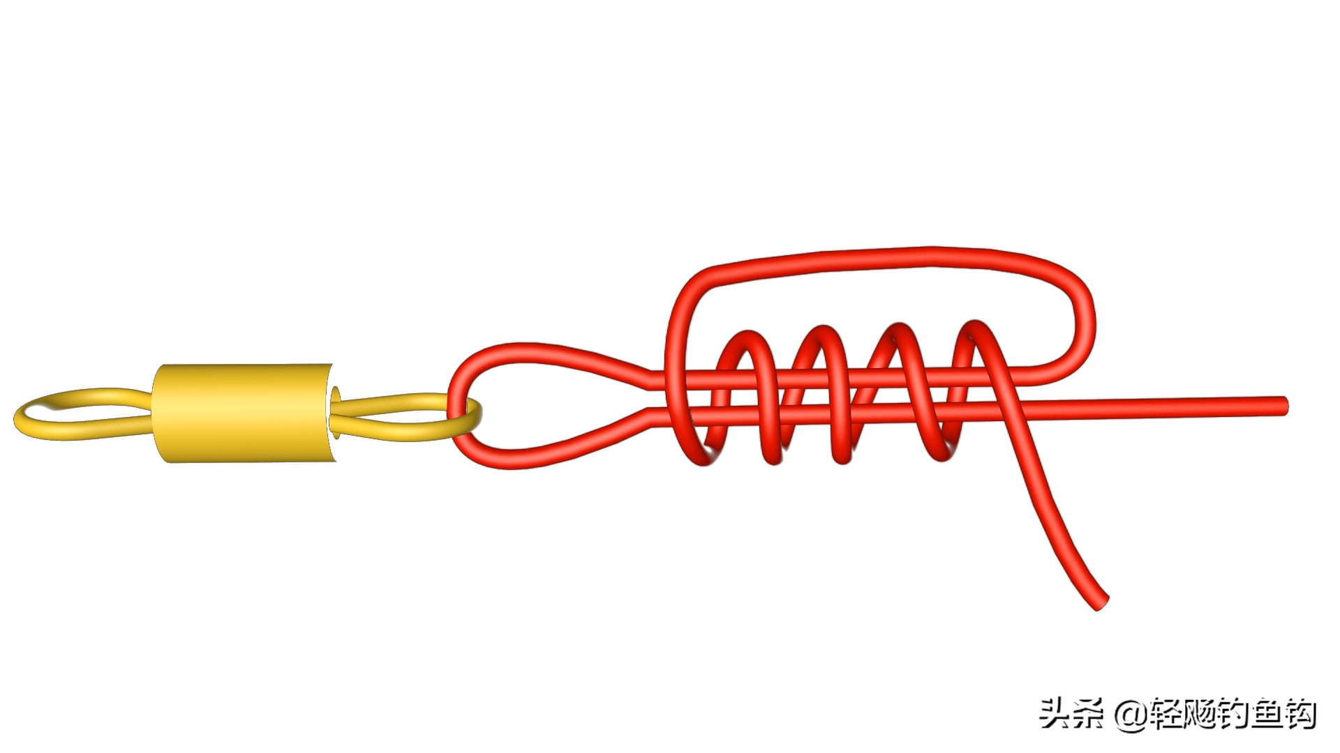 双钩子线绑8字环钓鱼后怎样收线,钓鱼子线怎么连接到8字环上