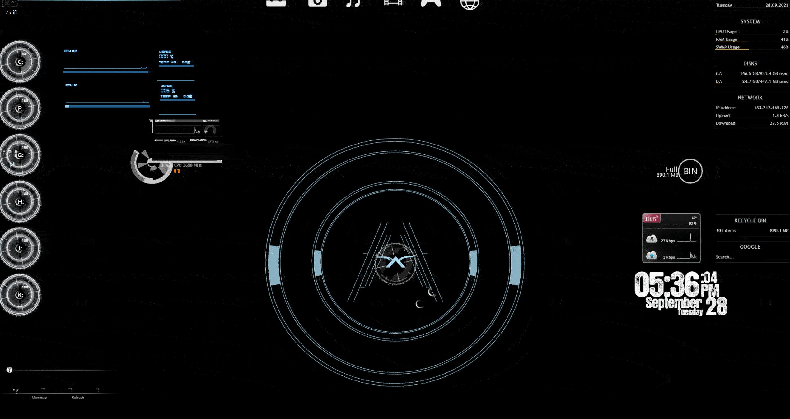 rainmeter怎么美化图标,如何通过致美化下载rainmeter