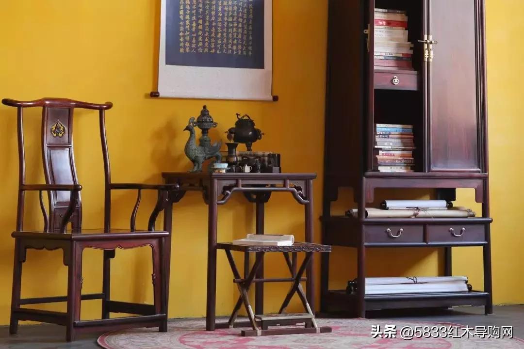 高罗锅枨明式方桌,黑檀罗锅枨四方桌