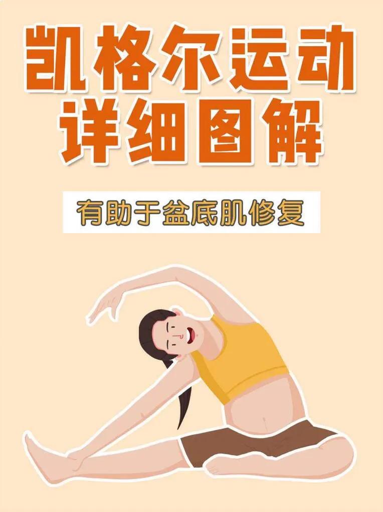 盆底肌修复凯格尔运动,孕妈妈产后康复训练