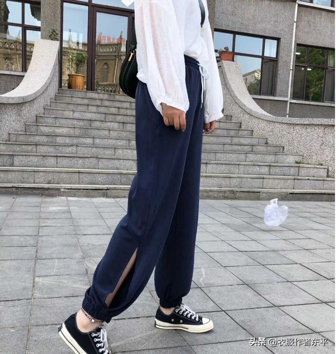 运动裤很舒服，但有点闷。在裤腿上开个通风口，就是凉快很多啊