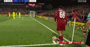 梅西对利物浦惊天任意球,梅西对利物浦任意球高燃