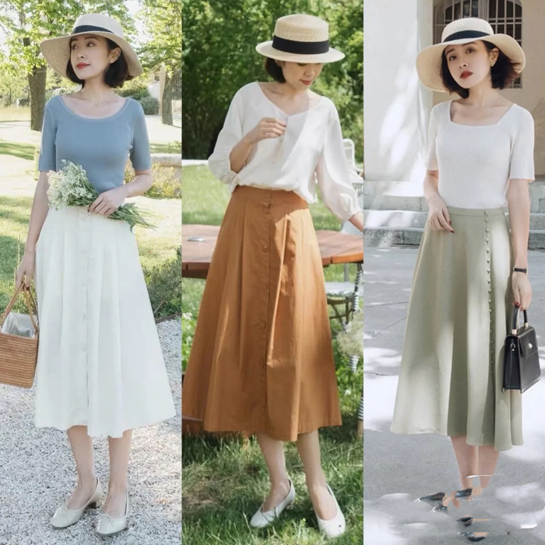 腿粗屁股大半身裙小个子150秋季,150矮个子格子半身裙搭黑色呢子