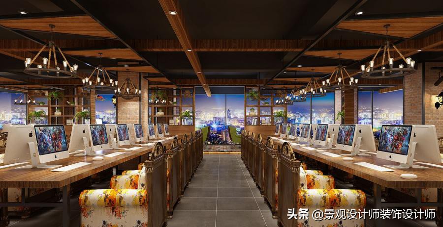 网咖设计效果图,网咖设计图哪找