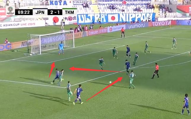 下半场控球教学,下半场日本队