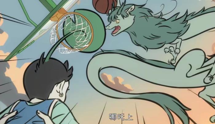 非人哉vs牧神,非人哉三眼打篮球