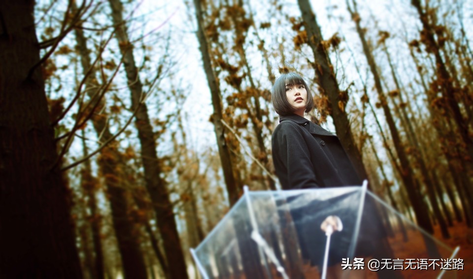 女生高颜值雨伞日系风,日系美少女雨伞