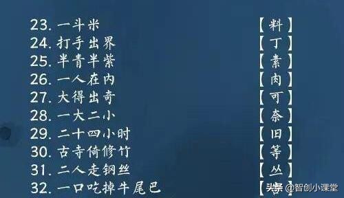 100个猜字谜成语小游戏,字谜100个小游戏