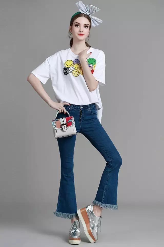 牛仔裤怎么改造成破洞流苏,旧牛仔裤腿简单变裙子