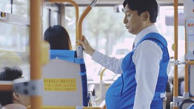 孕妇穿孕妇装过程,日本孕妇装男