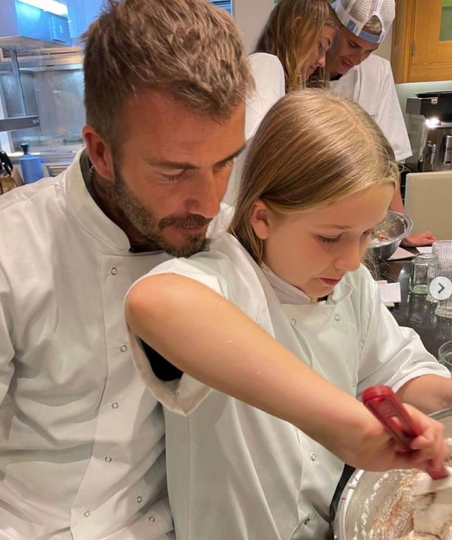 贝克汉姆和大儿子互相嫌弃,贝克汉姆小七大变样