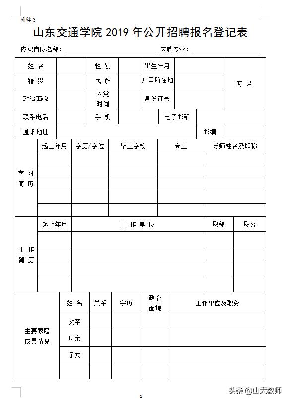 2016山东交通学院招聘工作人员,山东交通学院2019年招聘名单