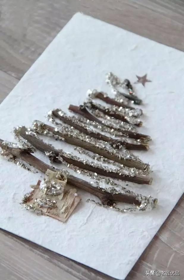 最简单的圣诞贺卡手工制作,手工作品太美了