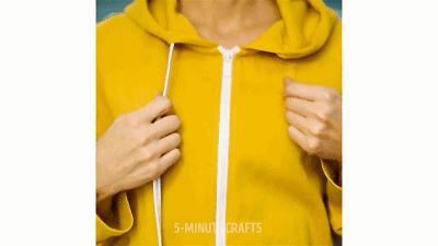 用塑料吸管修复衣服拉链,用吸管就可以修复拉链